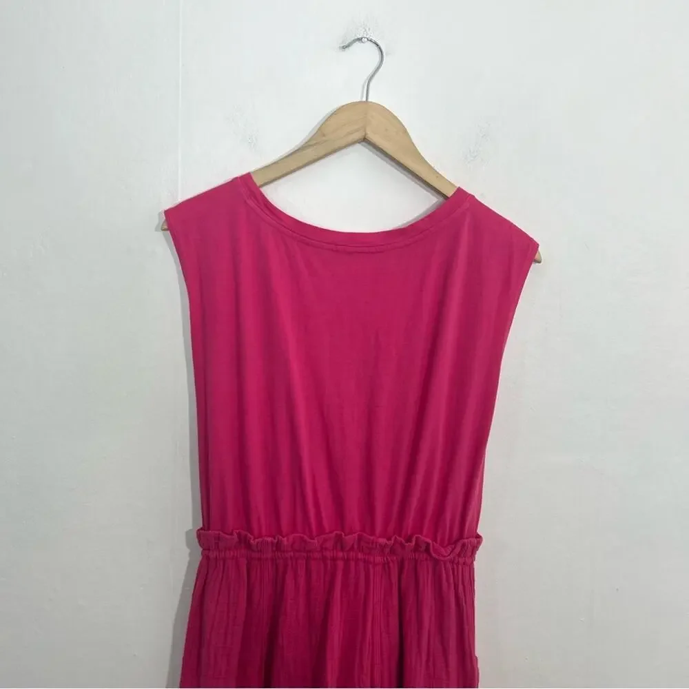 Daily Practice by Anthropologie Everyday Tee Dress XS Raspberry Rose/Hot Pink - Picture 11 of 15